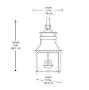 Home Decoratore13654 18"2-Light Matte Black Outdoor Wall Light with Seeded Glass