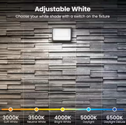 8000 Lumen Integrated LED Selectable Bronze Commercial Wall Pack Light
