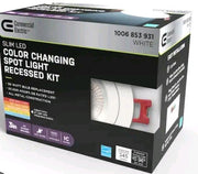 CE Ultra Spot Integrated LED Round Adj Color Temp Canless Recessed Light 3 in