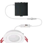 CE Ultra Spot Integrated LED Round Adj Color Temp Canless Recessed Light 3 in