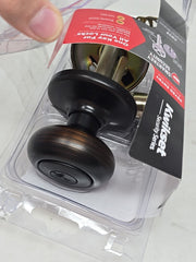 Kwikset Smartkey Security Bronze Keyed Entry Door Knob 94002-956
