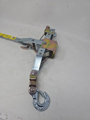 Maasdam 2,000 lb. Capacity 12 ft. Max Lift 15:1 Leverage Winch Puller w/ Cable