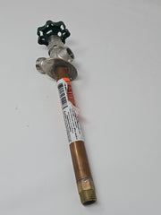 8-Inch Frost Free Nickel Outdoor Wall Hydrant Anti-Siphon C-144D08