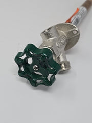 8-Inch Frost Free Nickel Outdoor Wall Hydrant Anti-Siphon C-144D08