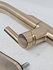 Delta Keele Brushed Gold Kitchen Faucet with Pull Down Sprayer, Modern Brushe...