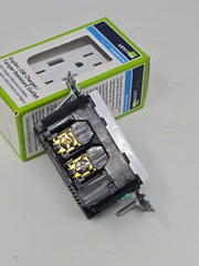 Leviton T5632-W 3.6A USB-A Wall Outlet Charger with 15A Tamper-Resistant...