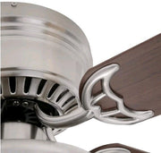 Hugger 52 in. LED Indoor Brushed Nickel Ceiling Fan with Light Kit