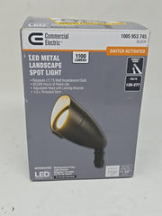Commercial Electric 14W 1100 Lumen Black Integrated LED Outdoor Flood Light