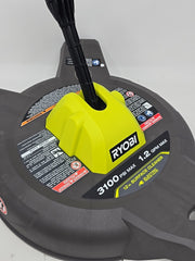 RYOBI 12 in. 3100 PSI Electric Pressure Washer  w/Caster Wheels