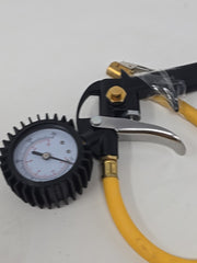 Flexible Tire Pressure Gauge Air Inflator Gun 0-150psi Auto Car Motorcycle Pump