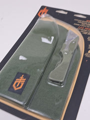 NEW Gerber Cuffless Design Green Beanie & E.A.B. Pocket Knife Gift Set B1
