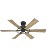 Hunter Barrel 52 in. Indoor/Outdoor Matte Black Ceiling Fan