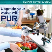 PUR PLUS Horizontal Faucet Mount Filtration System PFM400H - Chrome, Fits Most