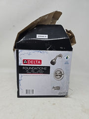 Delta B114900C-SS Foundations Single-Handle Spray Tub and Shower Faucet - Silver