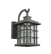HDC Summit Ridge 13.13" Zinc Dusk to Dawn Integrated LED Wall Lantern NEW B127