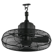 Hampton Bay Conyer 20 in. Indoor/Wet Outdoor 3-Speed Anywhere Fan Matte Black