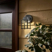 Hampton Bay 8" Black LED Outdoor Wall Sconce Lantern *Energy Star*