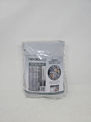 Hookless Simply Solid 74 x 71 Polyester Shower Curtain in Frosted Grey
