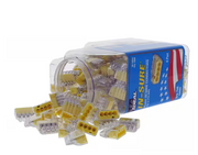 Ideal 30-1034J In-Sure Push-In Wire Connector~Model 34, 4-Port Yellow, 200/jar