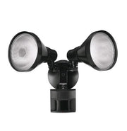 Defiant PAR 180-Degree Motion Wired Outdoor 2-Head DuskDawn Security Flood Light