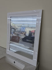 23.5 in. W x 28.5 in. H Rectangular PS Framed Wall Bathroom Vanity Mirror