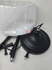 Hampton Bay Carver 58" Black Downbridge Floor Lamp Modern Adjustable Reading