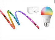 Ecosmart Hubspace Starter Kit  6.5" RGBWIC strip light, A19 Bulb, Smart Plug