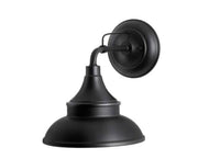 Hampton Bay 11 in. Black Barn Outdoor Wall Light Sconce Open Box