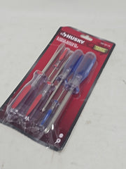 Husky Philips and Slotted Screwdriver Set with Acetate Handles (6-Piece)