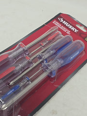 Husky Philips and Slotted Screwdriver Set with Acetate Handles (6-Piece)