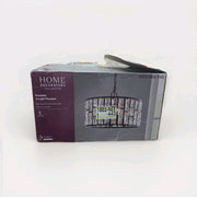 Home Decorators Collection Kristella 4-Light Black Crystal Chandelier
