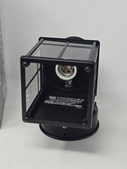 Hampton Bay Wall Lantern Matte Black 9.5" Outdoor Light Motion Sensor