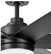Home Decorators Celene 62 in Indoor/Outdoor Matte Black DC Motor Ceiling Fan