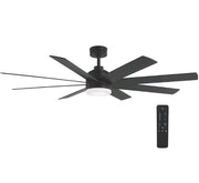 Home Decorators Celene 62 in Indoor/Outdoor Matte Black DC Motor Ceiling Fan