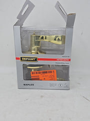 Defiant Naples Polished Brass Keyed Entry Door Lever