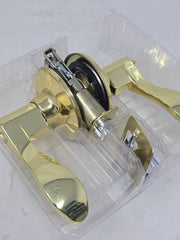 Defiant Naples Polished Brass Keyed Entry Door Lever