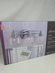 allen + roth. IRVINE 3-Light Vanity Bar Chrome Finish