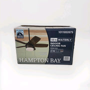 Hampton Bay Waterly 32 in. Indoor in Plated Bronze Ceiling Fan LED