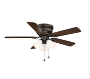 Clarkston 1l 44 in. LED Indoor Oil Rubbed Bronze Ceiling Fan with Light Kit