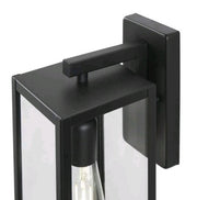 Hampton Bay Hurley Black Modern Indoor/Outdoor 1-Light Wall Sconce