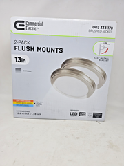 Commercial Electric 2-Pack Flush Mounts 13 inch LED Light