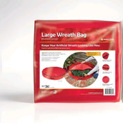 NEW Large Wreath Bag Measures 36" X 6" Zipper Handle Christmas, Holiday Storage