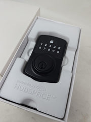 Defiant Square Compact Matte Black Electronic Single Cylinder Deadbolt Wi-Fi