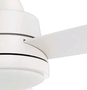 Hampton Bay Caprice 52 in Integrated LED Matte Ceiling Fan White with Remote