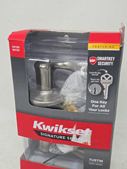 Kwikset Tustin Keyed Entry Door Handle With SmartKey Satin Nickel 97402-732 NIB