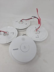 Hardwired and 1-Year Battery Backup Smoke Detector with Photoelectric Sensor 4pc