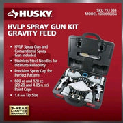 Spray Gun Kit HVLP and Standard Gravity Feed Precision Spray Cap Perfect-Spray