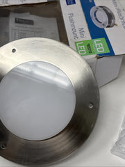 Progress Lighting 805307 Mini Flushmount 5.5” Round LED Light, Silver