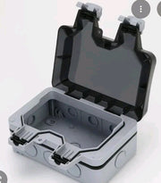 Outdoor IP66 Waterproof Wall Power Socket 2 Sockets Rainproof Charging Outlet