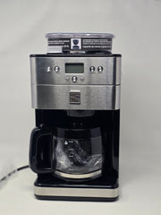 Kenmore Elite 12-Cup Programmable Burr Grinder Coffee Maker - Silver Elegance